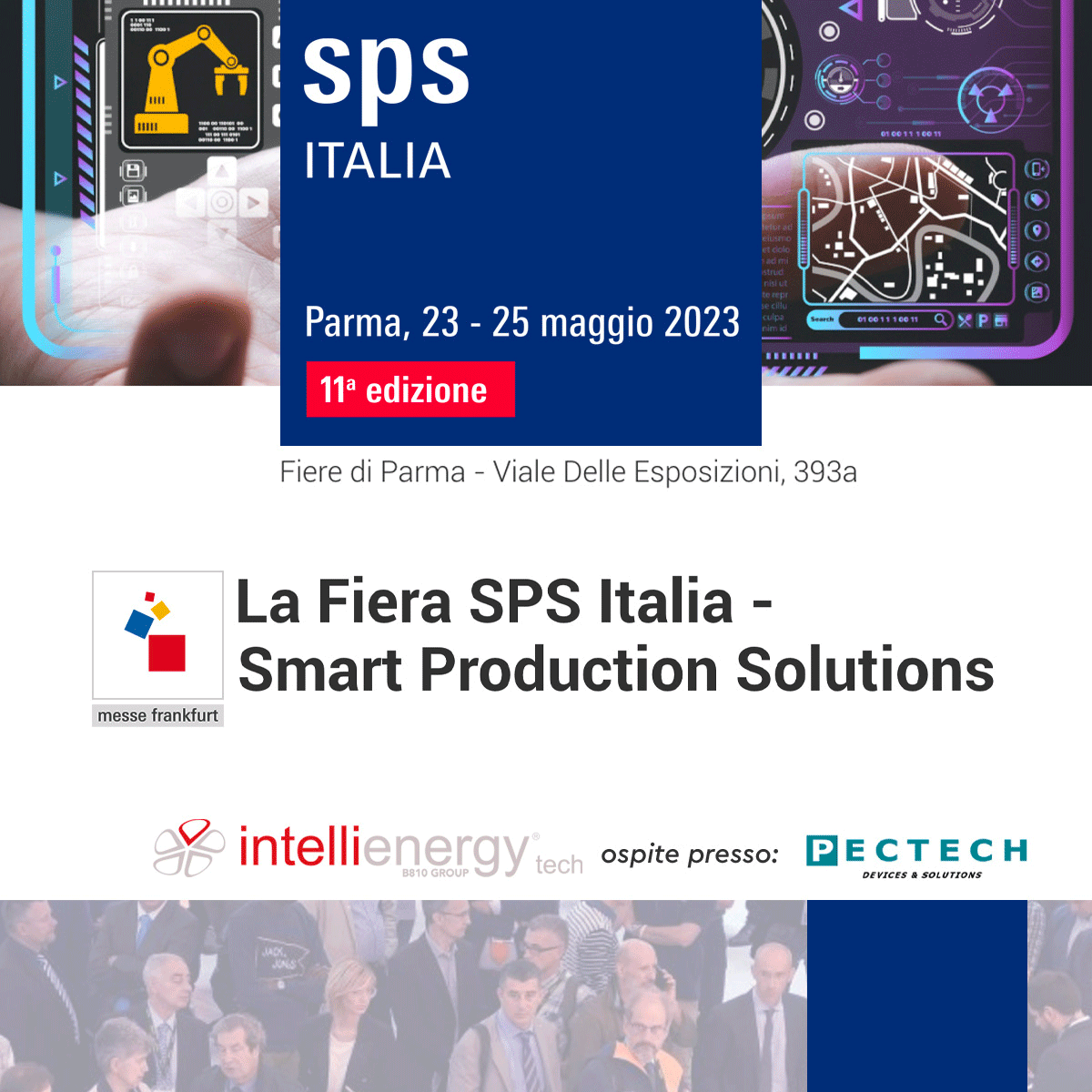 sps Parma - 23-25 Maggio 2023 intellienergy ospite presso Pectech